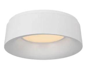 Matte White BBL4094 Visual Comfort Halo 11" Flush Mount Light by Barbara Barry - Picture 1 of 3