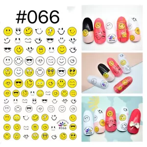 Emoji Nail Sticker Emoji Face Nail Decals Nail Arts - Picture 1 of 3