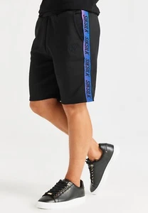 SikSilk Boys Iridescent Shorts - Black 15 Years - Picture 1 of 3