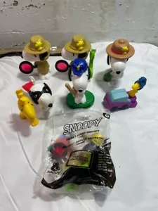 Lot of 8 McDonalds 2000s Snoopy Happy Meal Toys Kids Meal Woodstock Snoopy Toys - Picture 1 of 7