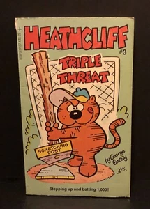 Heathcliff - Triple Threat - George Gately - Paperback - 1983 - FN/VF - Picture 1 of 2