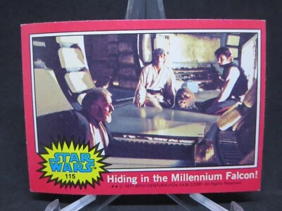 1977 Red TOPPS STAR WARS #115 Han Solo Ben Kenobi  LOW GRADE LP #4 - Image 1 of 2