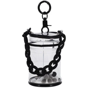 Borsa da passeggio in PVC trasparente per bambini borsa trasparente per figure mini toilette - Foto 1 di 12