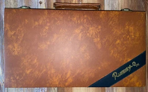 Vintage 1970’s Cardinal Rummy-O Game In Faux Leather Carrying Case. Complete. - Picture 1 of 11