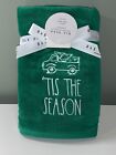 NWT Rae Dunn Christmas 'Tis The Season Truck Tree Green Hand Towels 2PK