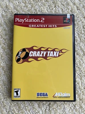 Crazy Taxi for Sony PlayStation 2 Complete CIB Greatest Hits w Reg Card PS2 Game - Image 1 of 4