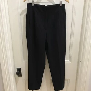 Zara Brand Ladies High Waisted Black Stretch Trousers/Dress Pants Size L (12) - Picture 1 of 4