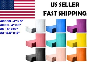 ANY SIZE COLOR POLY BUBBLE MAILERS SHIPPING PADDED BAGS SMALL MAILING ENVELOPES - Picture 1 of 11