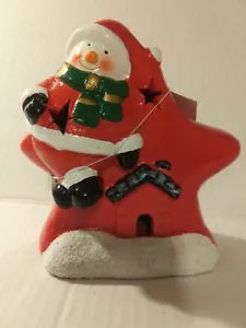 Rite Aid Ceramic Light Up Snowman 5 in - Bild 1 von 9