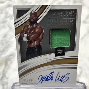 2022 WWE Immaculate APOLLO CREWS Memorabilia Autographs /99 Auto NXT 2.0 - Bild 1 von 4
