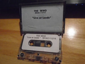 RARE ADVANCE PROMO The Who CASSETTE TAPE Live at Leeds 1970 Pete Townshend rock - Picture 1 of 2