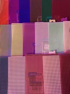 Plastic Canvas Multi Colors 2, 3, 4, 5, or 6-Piece Set Variations - Picture 1 of 12