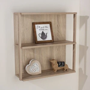 Arram 3 Estantería 60cm Efecto Roble Estantería Ancha Unidad Pared Mediana - Imagen 1 de 4