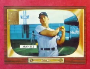 1996 Topps Mickey Mantle Commemorative Reprint #5 (1955 Bowman #202) Yankees - Bild 1 von 2