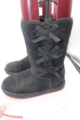 Botas Koolaburra UGG MUJER Talla 5 Victoria Altas NEGRAS Nieve Foto 1 de 4