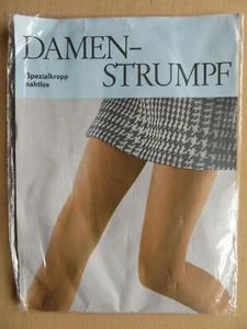  vintage Damenstrumpf, Spezialkrepp nahtlos, 8 1/2-9, Polyamid - Bild 1 von 3