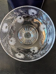 Vintage Stuart Crystal Pedestal Serving/Fruit Bowl. New, Includes Original Box - Picture 1 of 8