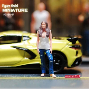 1/24 Jordana Brewster Szene Miniaturen Figuren Puppe für Autos Fahrzeuge Modell Spielzeug - Bild 1 von 8