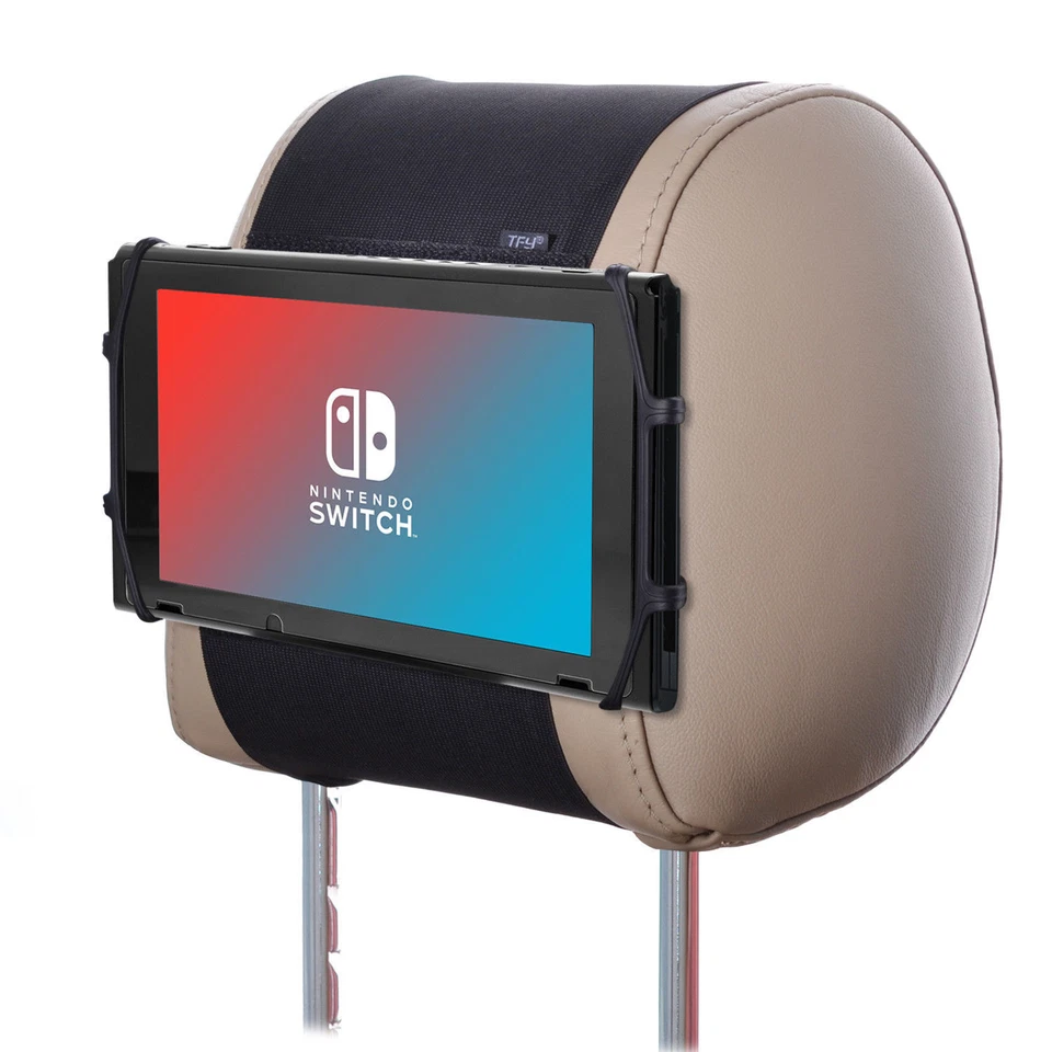 Car Headrest Mount with Silicon Holding Net for Game Machine Nintendo Switch 2 - Image 1 of 4