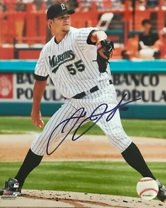 Josh Johnson Florida Marlins Signed 8x10 Autographed Photo COA N1 - Picture 1 of 1