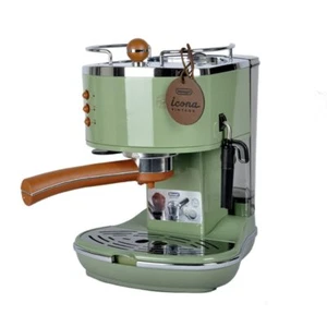 Making Espresso Vintage Semi-automatic Coffee Machine Milk Froth All-in-one - Imagen 1 de 20
