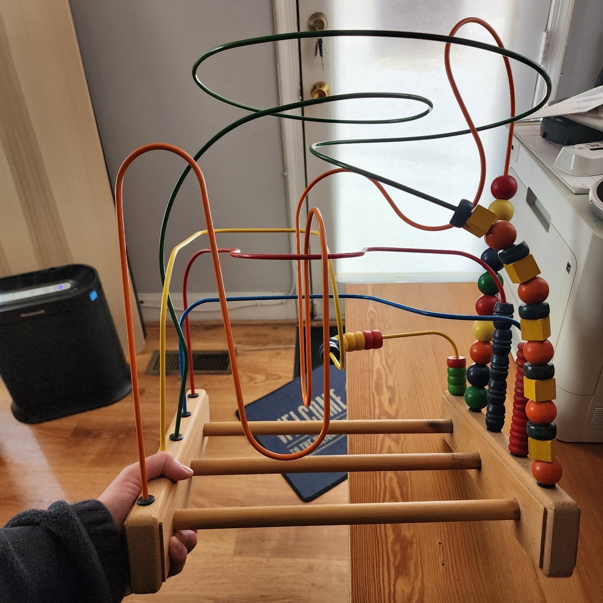 Baby Roller Coaster Alasum Wooden Bead Maze Toy Montessori