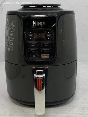 Freidora de aire Ninja 4qt - Negra AF101: Acero inoxidable, 1550W, Control digital Foto 1 de 4