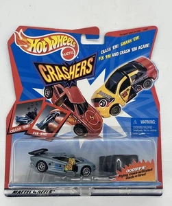 NEW Hot Wheels CRASHERS Demo Mission 1998 Mattel Vintage Silver Car C4 - Picture 1 of 3