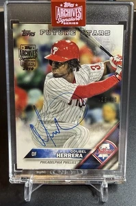 2019 Topps Archives Odubel Herrera /30 Signature  Series /2017 Future Stars #68 - Picture 1 of 4