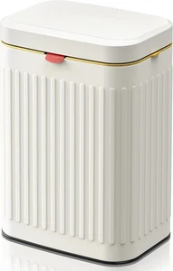Kitchen Compost Bin Hanging Trash Can with Lid, 2.1 Gallon Stainless Steel Trash - Picture 1 of 12