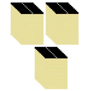 A4 Legal Pad Pack of 30 Notepad Memo Yellow Feint Ruled Paper Book Pads - Picture 1 of 11