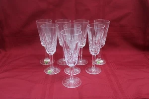 Set 8 adesivi e filigrana flauto champagne Waterford Crystal Lismore vintage - Foto 1 di 17