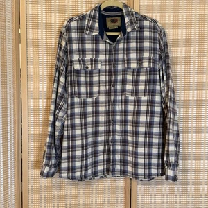 Boston Traders Men’s L Fleece Lined Button Up Shirt Jacket Shacket Western Ranch - Picture 1 of 9