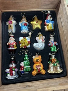 Thomas Pacconi Classic 24 Christmas Blown glass ornaments in Crate XTP9 READ DES - Picture 1 of 8