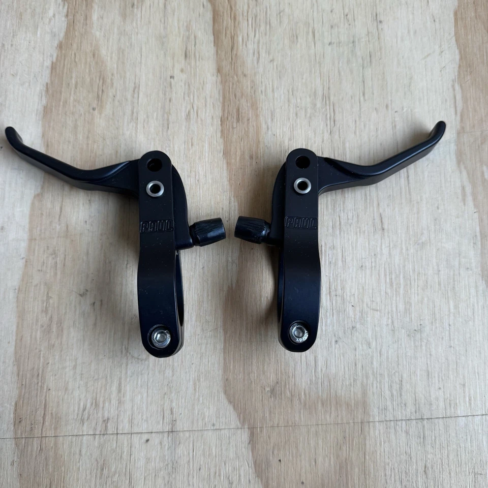 Paul Component Engineering Cross Lever Brake Levers 31.8mm Clamp, Black, Pair - Image 1 of 3