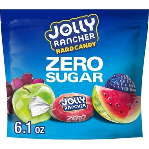 JOLLY RANCHER Zero Sugar Assorted Fruit Flavored Hard 6.1 Ounce (Pack of 1)  - Picture 1 of 7