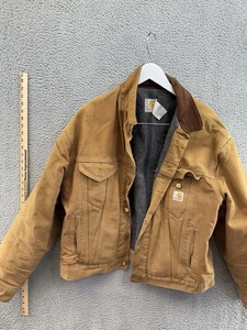 Carhartt Orange Full Zip Coat Men’s Size 43 POG - Picture 1 of 13