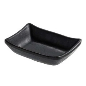 Plato Rectangular Negro De Melamina 9x7x3 Las Perlas Leone - Imagen 1 de 1