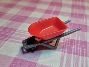 Miniature Wheelbarrow Action Figure Play Toy Accessory - Picture 1 of 5