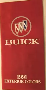 Original 1991 Buick Dealer's Exterior Paint Colors Brochure - Picture 1 of 4