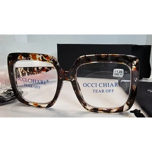 Occi Chiari Womens Oversized Reading Glasses Tortoise Shell +1.00 Strength - Picture 1 of 12