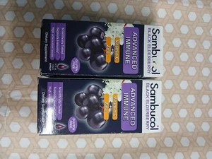 2 Pack Of Sambucol Advanced Immune Dietary Supplement With Vitamin C And Zinc - Picture 1 of 3