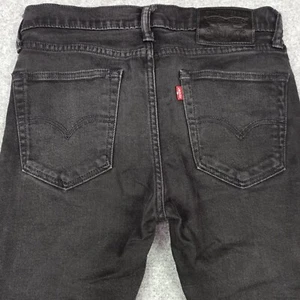 Pantalones de mezclilla Levis 519 extremadamente ajustados para hombre W28 L32 negros gris oscuro elásticos ajustados ajustados - Imagen 1 de 13