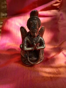 Garuda Vishnu Vahan Statue Vintage Brass Handmade India Hindu Deity God O - Picture 1 of 6
