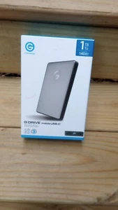 G Drive Mobile USB-C External portable hard drive 1TB For MAC & Windows NIB - Photo 1/4