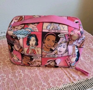 Estée Lauder Pink Retro Comic Print Makeup Cosmetic Bag - Picture 1 of 13