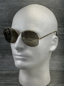 VTG LOGO Wire Butterfly Paris France 135 Gold Frame Sun EyeGlasses 28 IF 53/19 - Picture 1 of 23