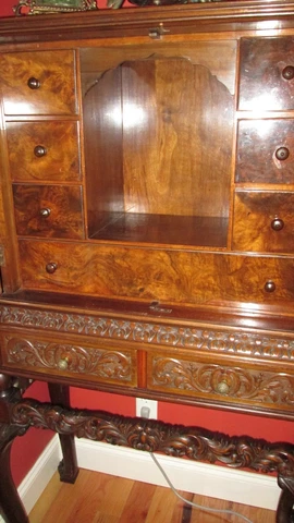 French Wine Cabinet - -Mahogany Cover