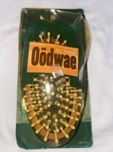 Vintage Goody Oodwae Wood Cushioned Oval Palm Brush Size Small 1996 - Picture 1 of 6