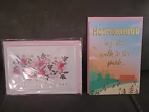 HALLMARK (2) HAPPY MOTHER'S DAY CARDS - NEW - Picture 1 of 6
